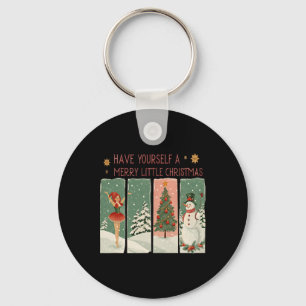 Chaveiro Tenha Uma Feliz De Cena De Neve De Natal