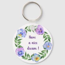 Tenham bons sonhos! Flores de aquarela romântica K