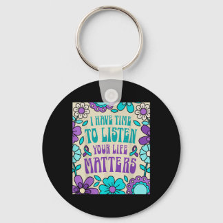 Chaveiro Tenho Tempo Para Ouvir A Consciência Da Prevenção 