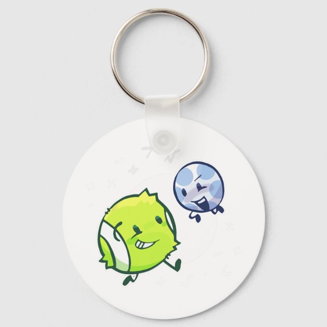 Chaveiro Ténis Bola E Duo de Bola de Golfe Matemática  (Frente)