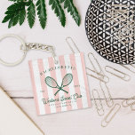 Chaveiro Tênis Country Club | Bachelorette<br><div class="desc">Personalize-o para qualquer familiar especial, amigo, colega de trabalho, professor etc., para criar um presente único para aniversários, casamentos, Natal, Namorados ou qualquer dia que você queira mostrar o quanto ela ou ele significa para você. Esta manutenção faz um presente maravilhoso para qualquer ocasião: dia de as mães, aniversários, recém-casados,...</div>