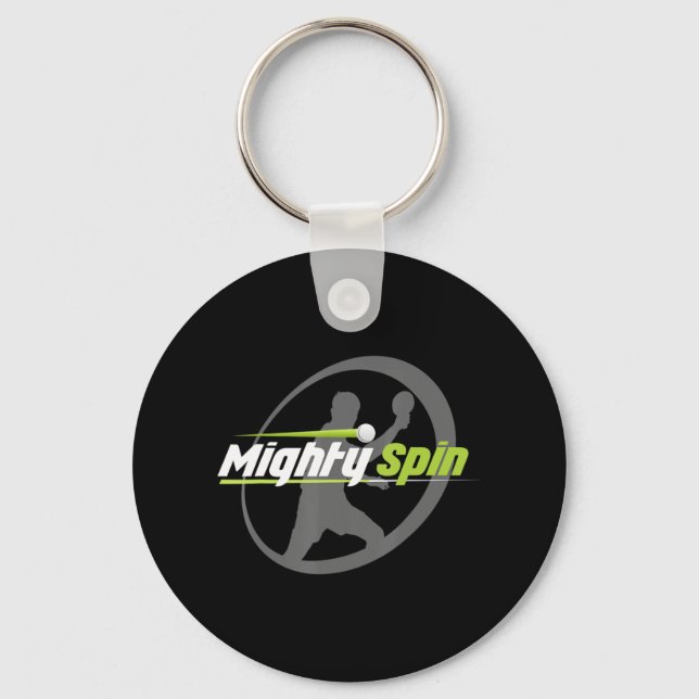 Chaveiro Tênis de Mesa de Pinos do Ping do MightySpin (Frente)