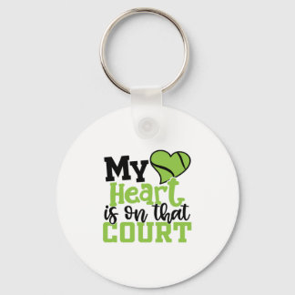 Chaveiro Tênis Player | O Meu Coração É Sobre Esse Tribunal