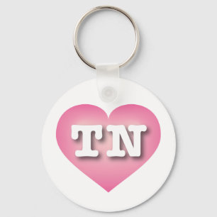 Chaveiro Tennessee Pink Fade Heart - Big Love