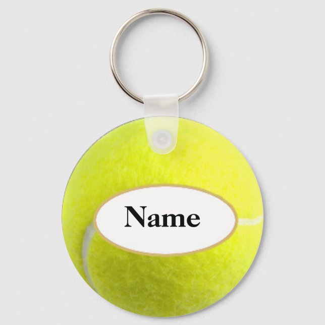 Chaveiro tennisball com seu nome nele (Frente)