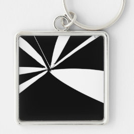 Chaveiro Tent preto-e-branco