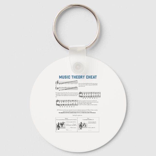 Chaveiro Teoria da Música (Frente)