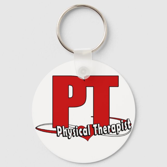 Chaveiro Terapêutica Física BIG RED do LOGOTIPO PT (Frente)