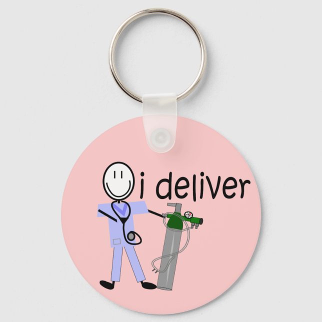 Chaveiro Terapêutica Respiratória "I Deliver" (Oxigênio) (Frente)