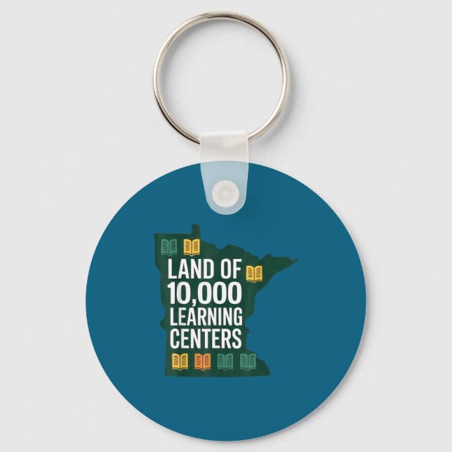 Chaveiro Terra de 10.000 Centros de Aprendizagem de Qualida (Frente)