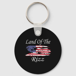 Chaveiro Terra Do Rizz Patriótico Divertido Trump 4 De Julh