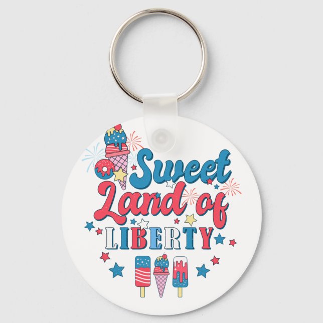 Chaveiro Terra Doce da Liberdade - América 4 de julho (Frente)