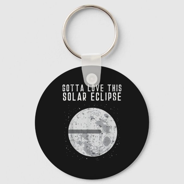 Chaveiro Terra Plana Eclipse Solar Lua Engraçado Teoria Con (Frente)