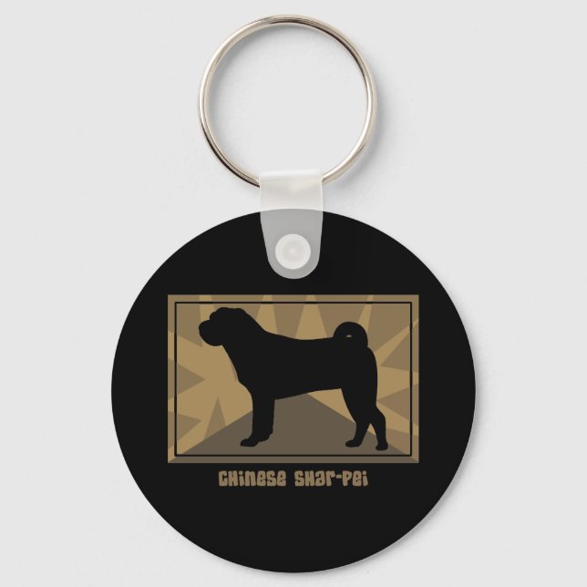 Chaveiro Terrestre Chinês Shar Pei (Frente)