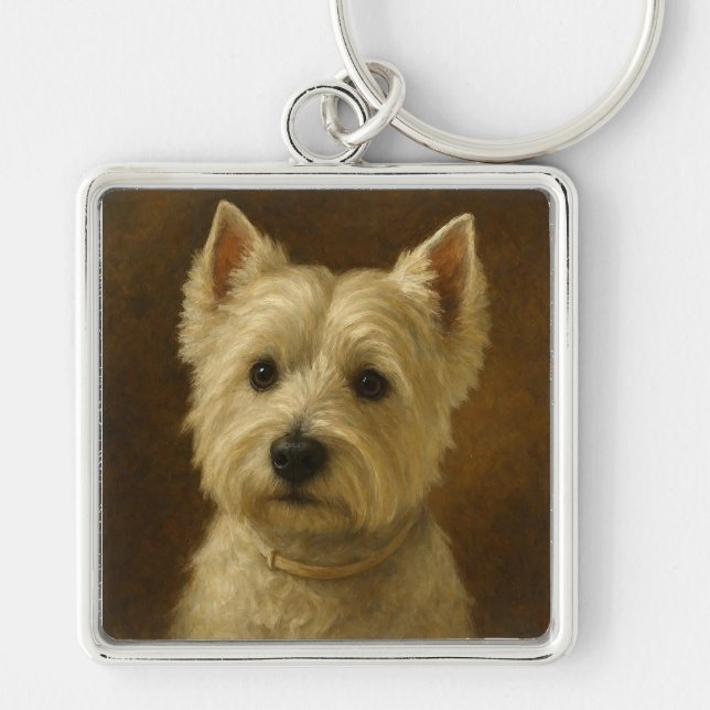 Chaveiro Terrier Branco do West Highland (Frente)