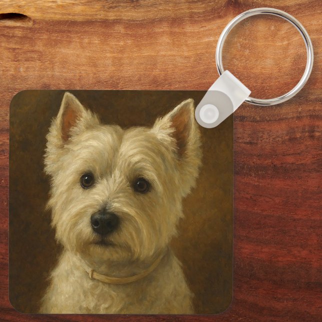 Chaveiro Terrier Branco do West Highland (Verso)
