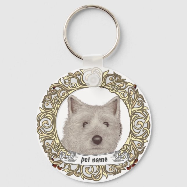 Chaveiro Terrier Cairn  (Frente)