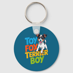 Chaveiro Terrier de raposa de brinquedo masculino menino de