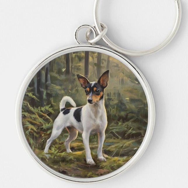 Chaveiro Terrier Fox de Brinquedo (Frente)