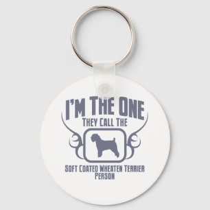 Chaveiro Terrier Wheaten brandamente revestido