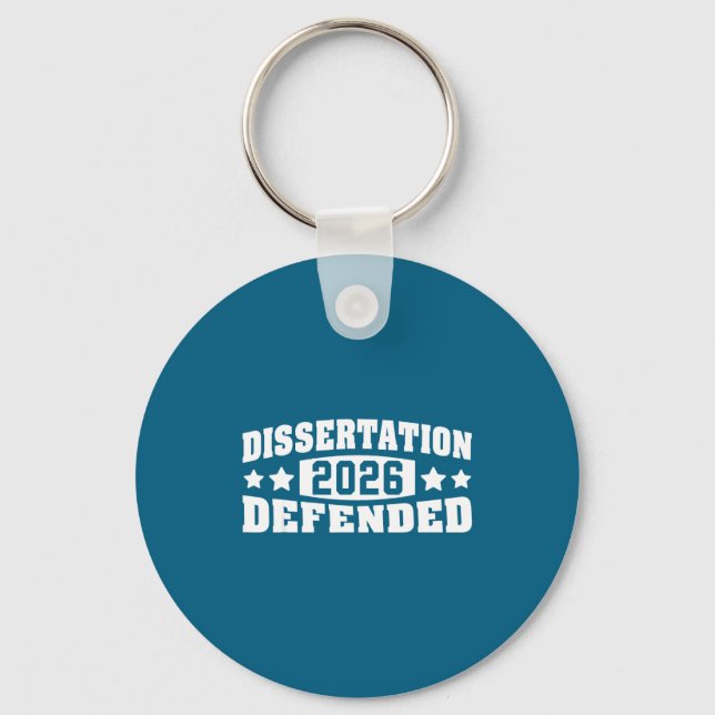 Chaveiro Tese Defendida Phd Doutorado EdD Design (Frente)