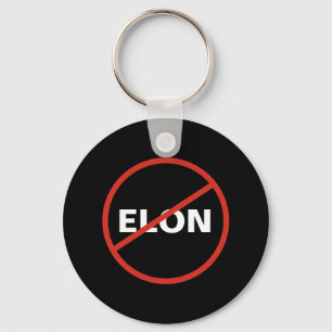 Chaveiro Tesla - Simples ANTI ELON - preto