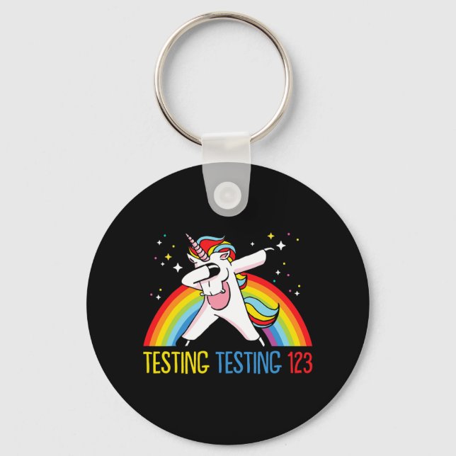 Chaveiro Teste 123 Cute Test Day 2 (Frente)