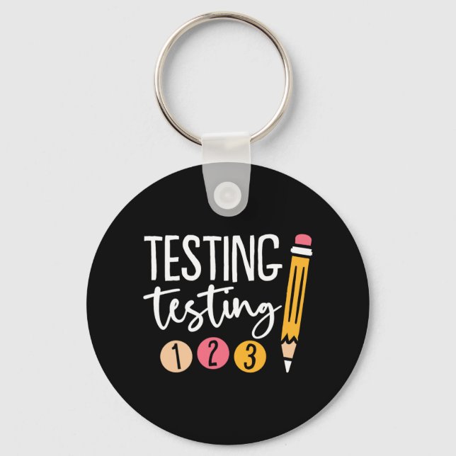 Chaveiro Teste 123 Cute Test Day 3 (Frente)