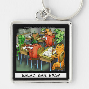 Chaveiro Teste de Bar de Salada Engraçado
