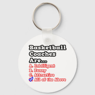 Chaveiro Teste de treinador de basquete...Piada