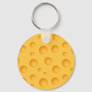 Chaveiro Teste padrão amarelo do queijo