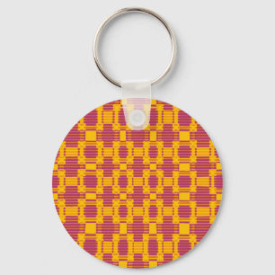 Chaveiro Teste padrão chequered borrado colorido