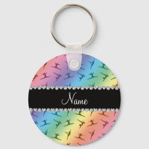 Chaveiro Teste padrão conhecido personalizado da ginástic