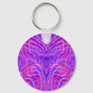 Chaveiro Teste padrão psicadélico roxo