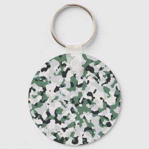 Chaveiro Teste padrão verde da camuflagem