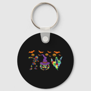 Chaveiro Testemunha de Halloween Autismo Sensibilização Pum
