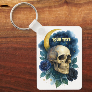 Chaveiro Testemunha Ética Gótica Floral de Halloween Creepy