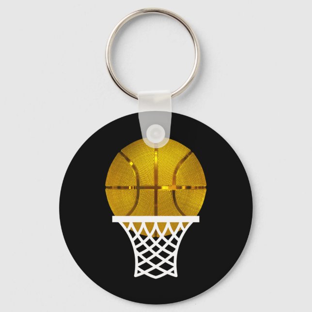 Chaveiro Teto Gráfico Mvp De Troféus De Bysketbyll Dourado  (Frente)