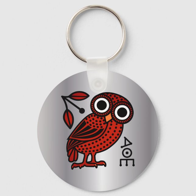 Chaveiro Tetradrachm Moedas de Coruja Ateniense Cuta - Gréc (Frente)