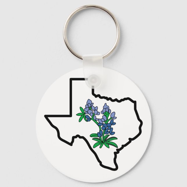 Chaveiro Texas Bluebonnets (Frente)