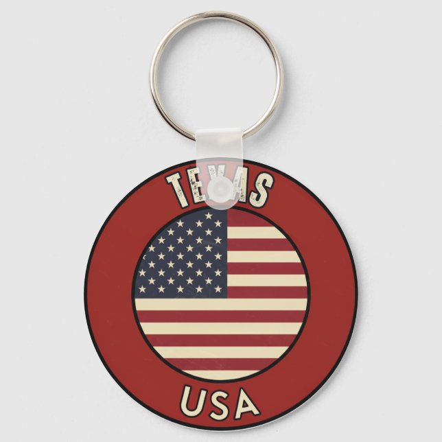 Chaveiro Texas Estados Unidos da América (Frente)