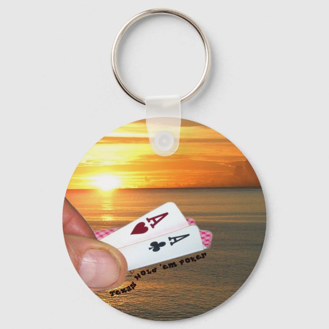 Chaveiro Texas hold em Sunset (Frente)