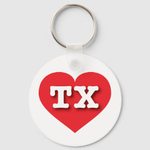 Chaveiro Texas Red Heart - Big Love