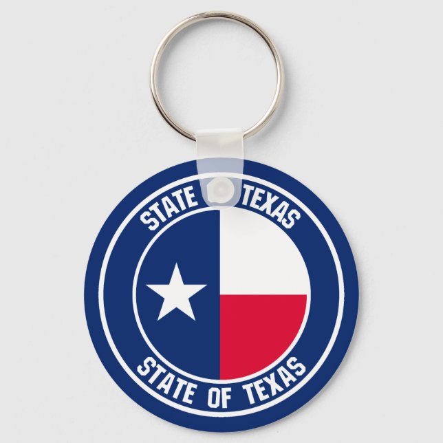 Chaveiro Texas Round Emblem (Frente)