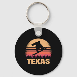 Chaveiro Texas Snowboard Vintage Snow Boarder Retro 70s