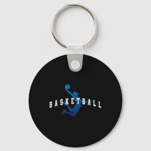 Chaveiro Texto da Equipe Azul da Varsity do Jogador de Sket