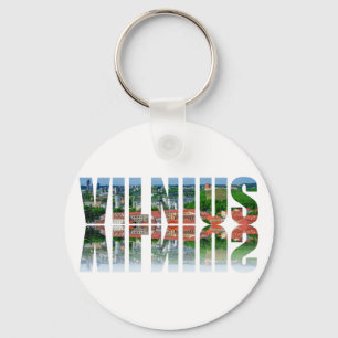 Chaveiro Texto de Vilnius com reflexão