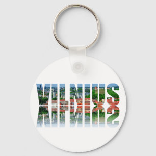 Chaveiro Texto de Vilnius com reflexão