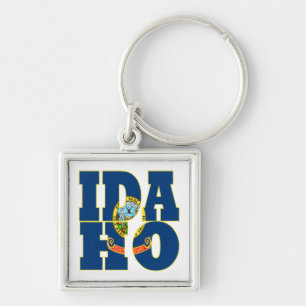 Chaveiro Texto do sinalizador de estado Idaho