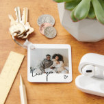 Chaveiro Texto E Foto Personalizadas<br><div class="desc">Modelo de fotos e texto personalizado - Uma ideia de presente de foto de excelente de Ricaso. Adicione suas próprias duas fotografias e mande o texto Perfeito para qualquer um,  incluindo parceiros,  amigos,  avós,  pais e muito mais. Divirta-se e adicione suas próprias 2 fotos e texto</div>
